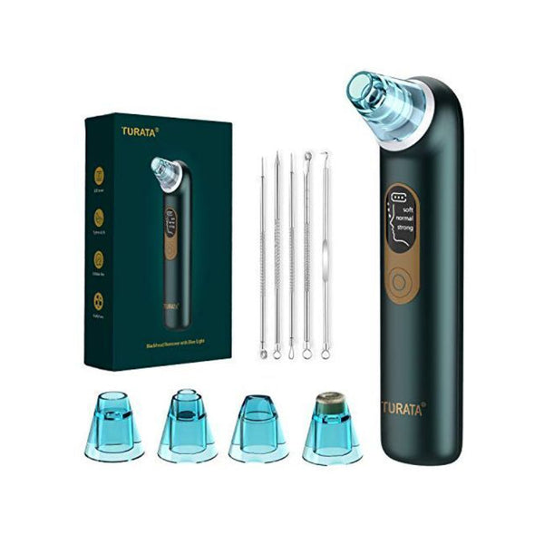 Turata USB Rechargeable Blackhead Remover Advanced Pore Vacuum With 3 Different Suction Levels
