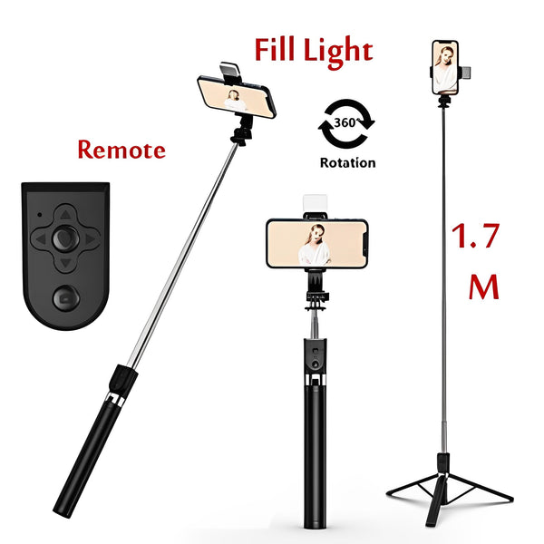 P170S Neepho Original Selfie Stick + Tripod Compatible with iPhone Android for Selfies, Video Recording Vlog
